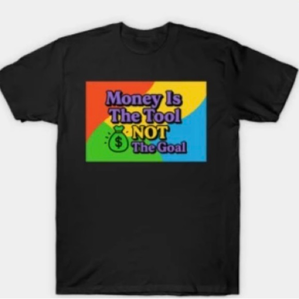 Gildan Black Tee with Colorful Graphic